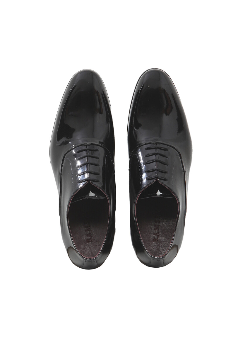 Black Patent Leather Classical Dress Shoes - 6