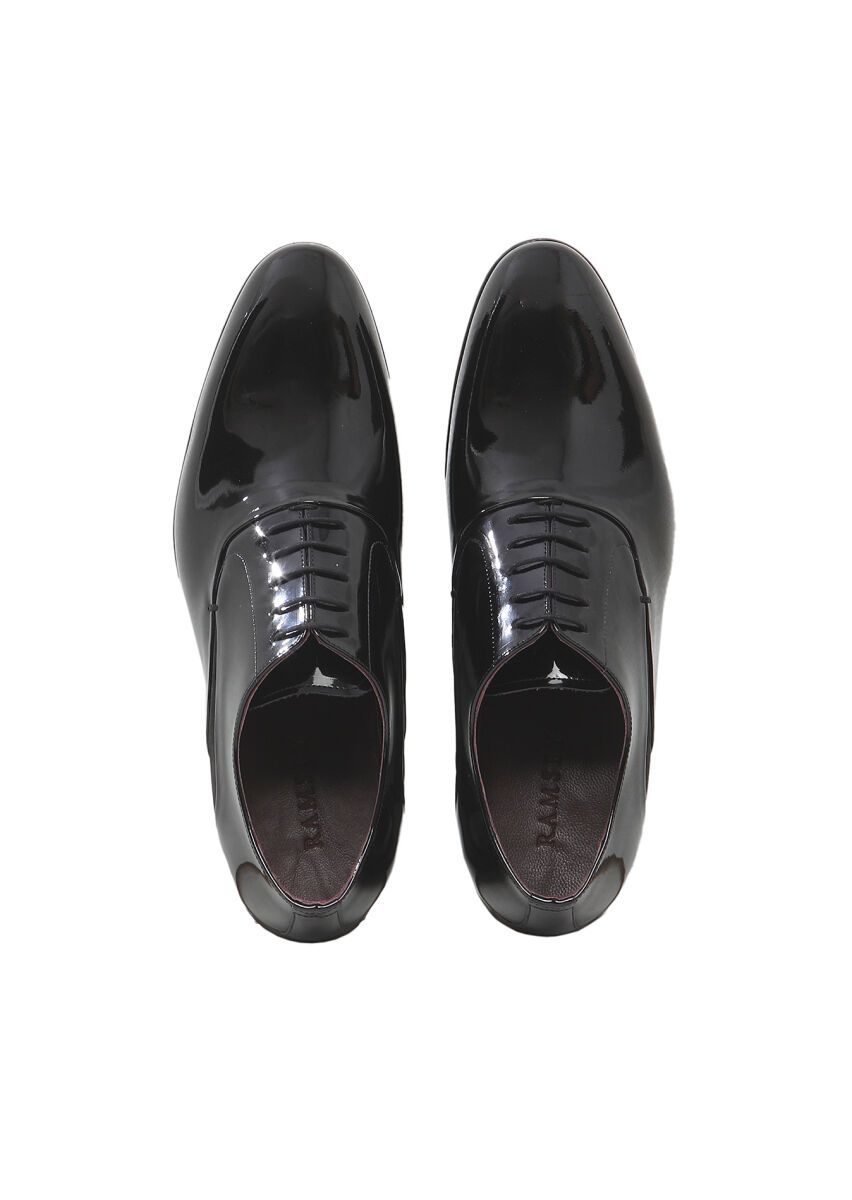 Black Patent Leather Classical Dress Shoes - 6
