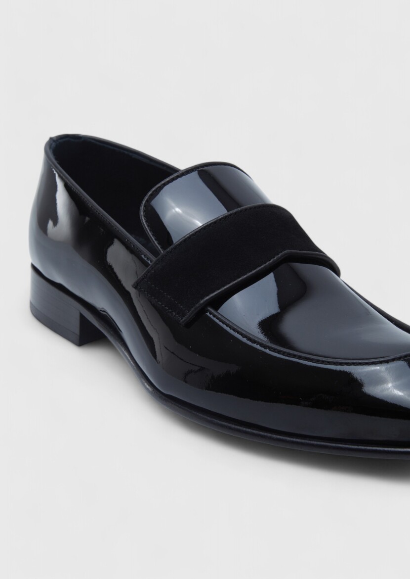 Black Patent Leather Classical Dress Shoes - RAMSEY