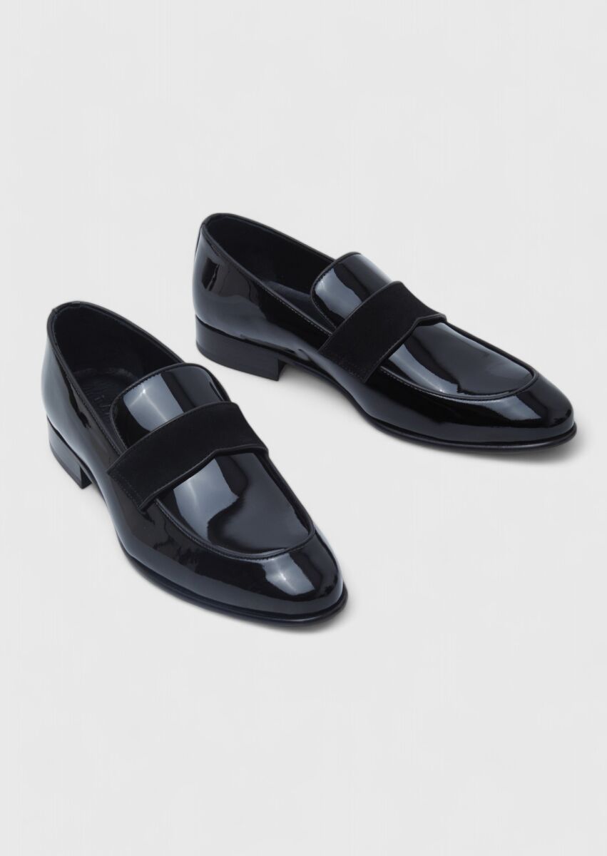 Black Patent Leather Classical Dress Shoes - 3