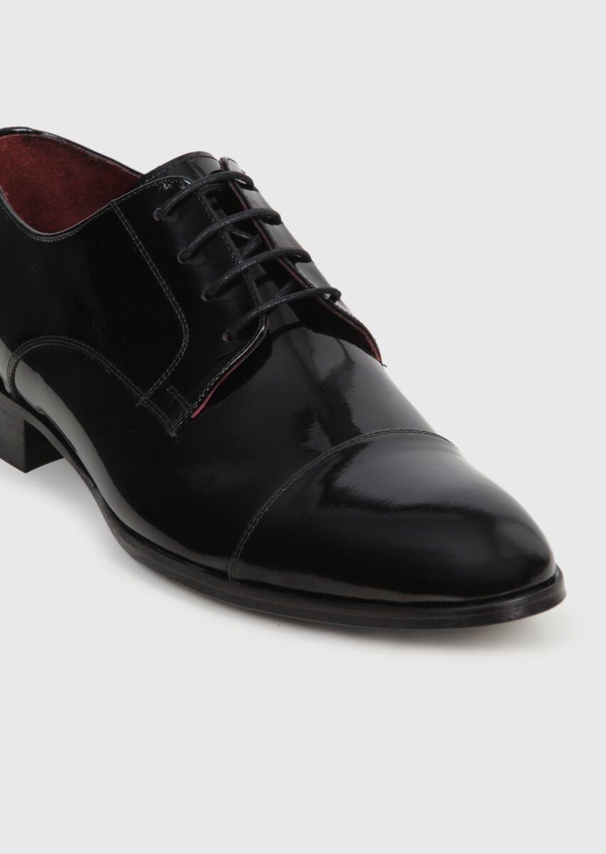 Black Patent Leather Classical Dress Shoes - 2