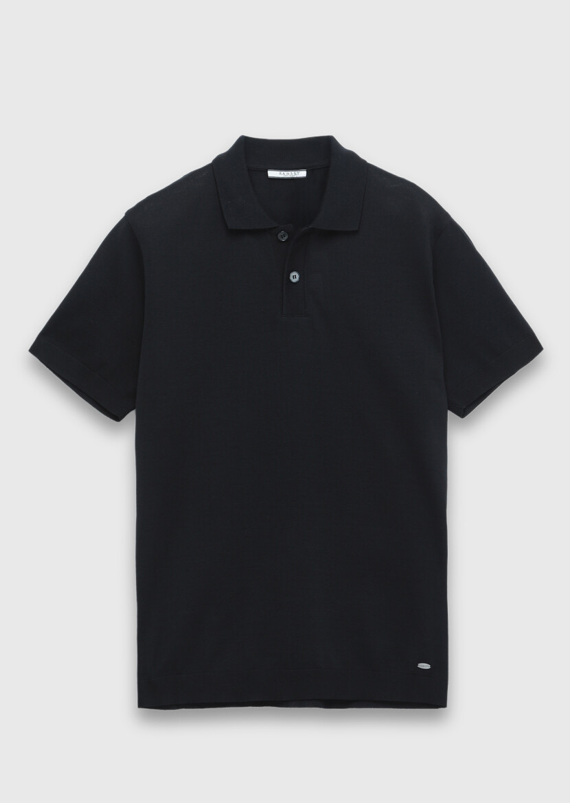 Black Plain 100% Cotton T-Shirt - 6