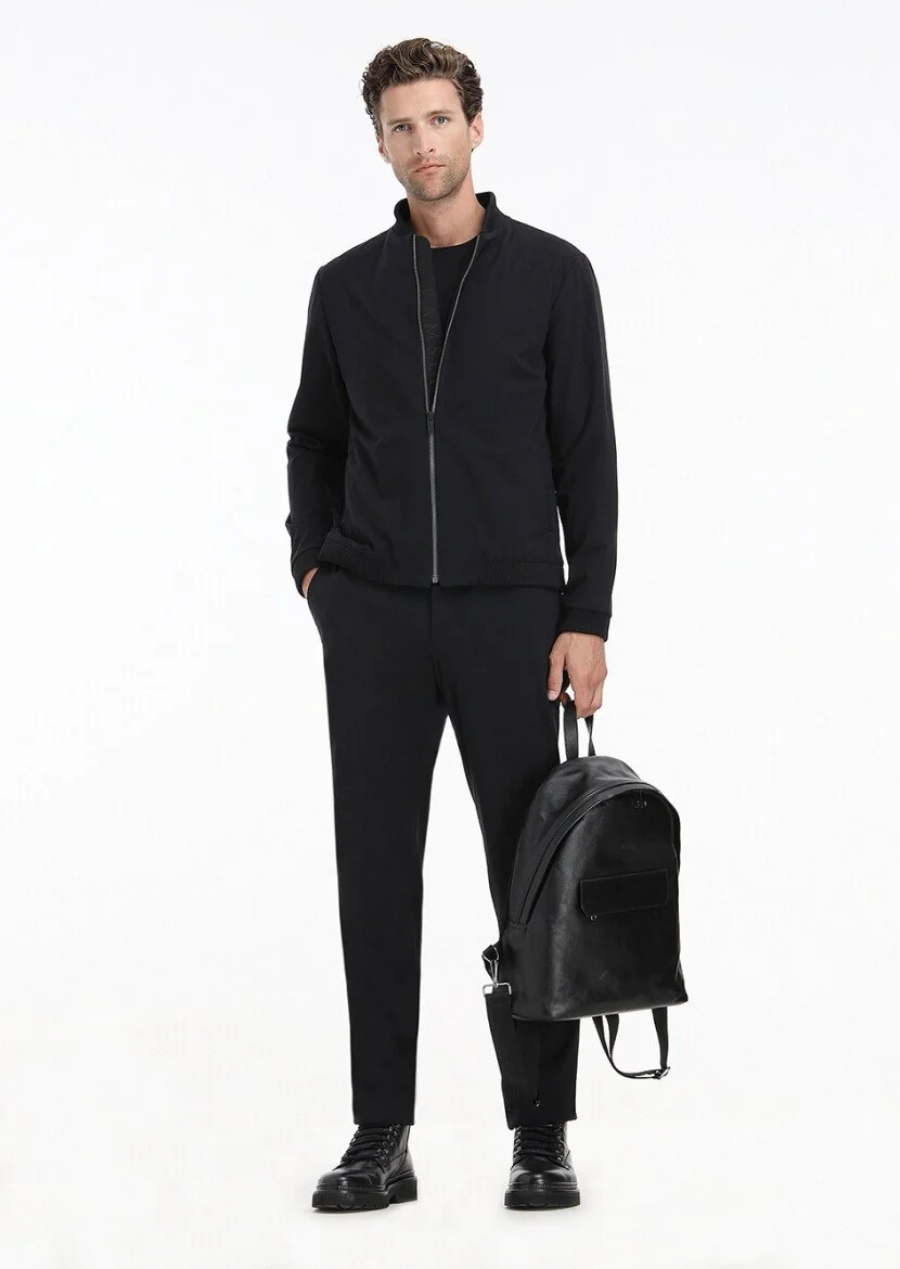 Black Plain Comfort Fit Suit - 2