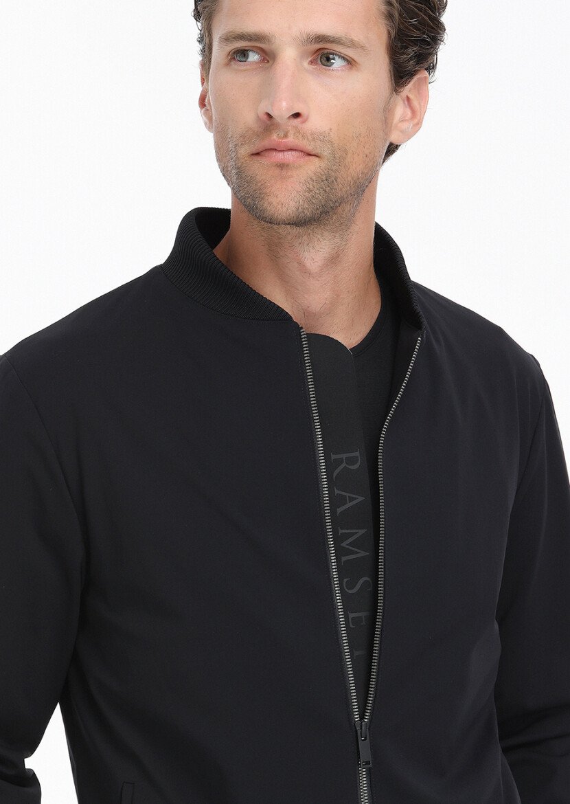 Black Plain Comfort Fit Suit - 3
