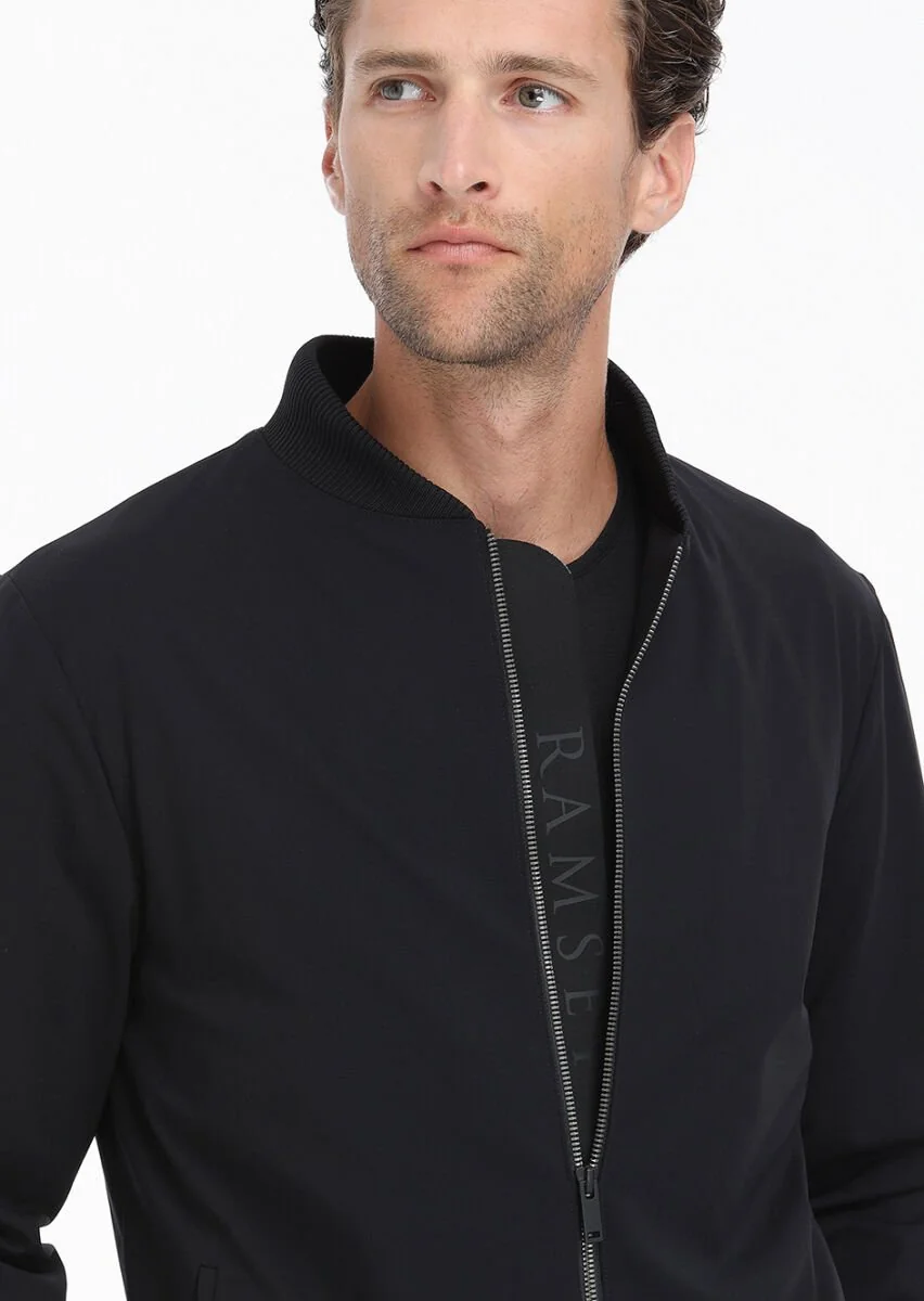 Black Plain Comfort Fit Suit - 3