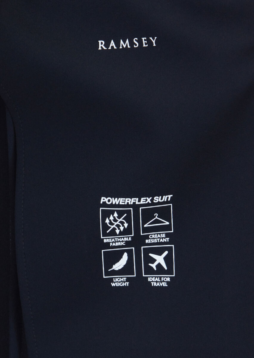 Black Plain Comfort Fit Suit - 4