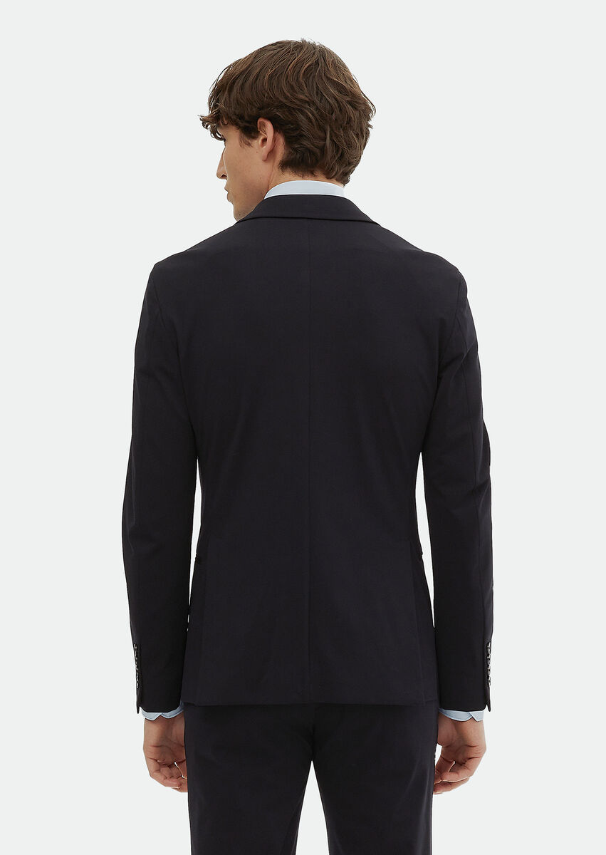 Black Plain Comfort Fit Suit - 6