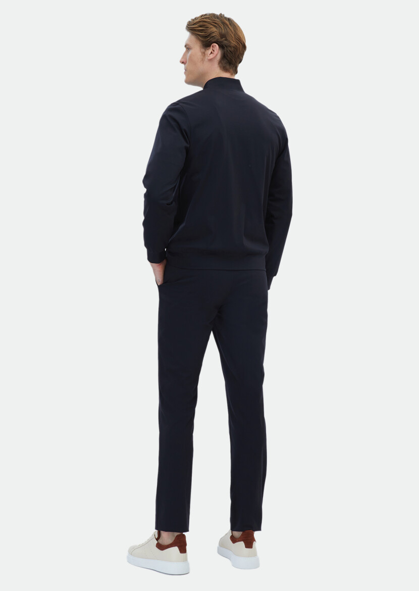 Black Plain Comfort Fit Suit - 7