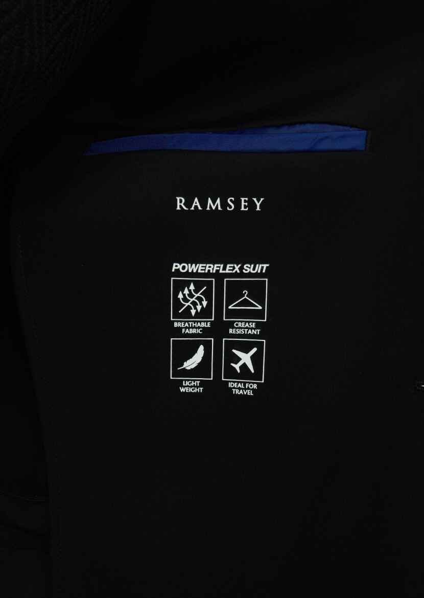 Black Plain Comfort Fit Suit - 6