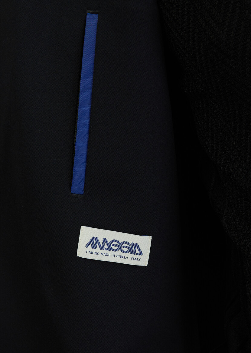 Black Plain Comfort Fit Suit - 7