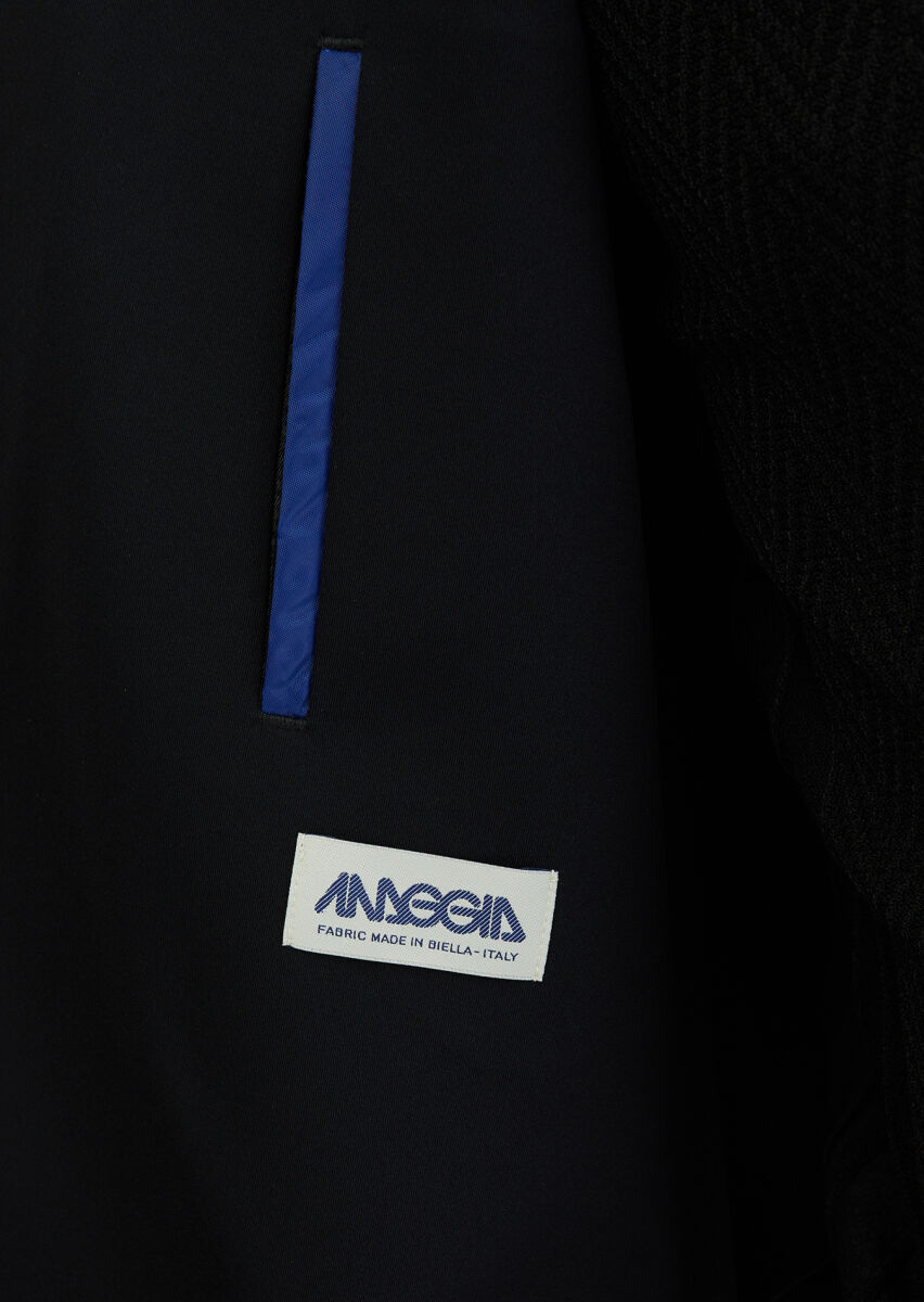 Black Plain Comfort Fit Suit - 7