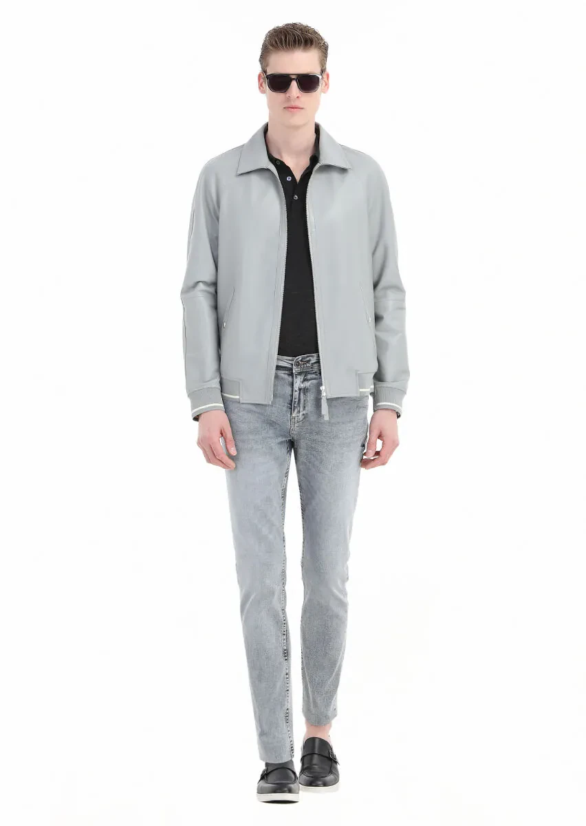 Black Plain Polo Neck 100% Linen T-Shirt - 3