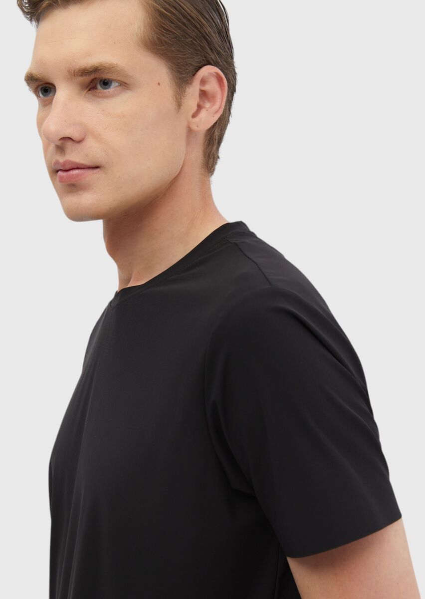 Black Plain T-Shirt - 5