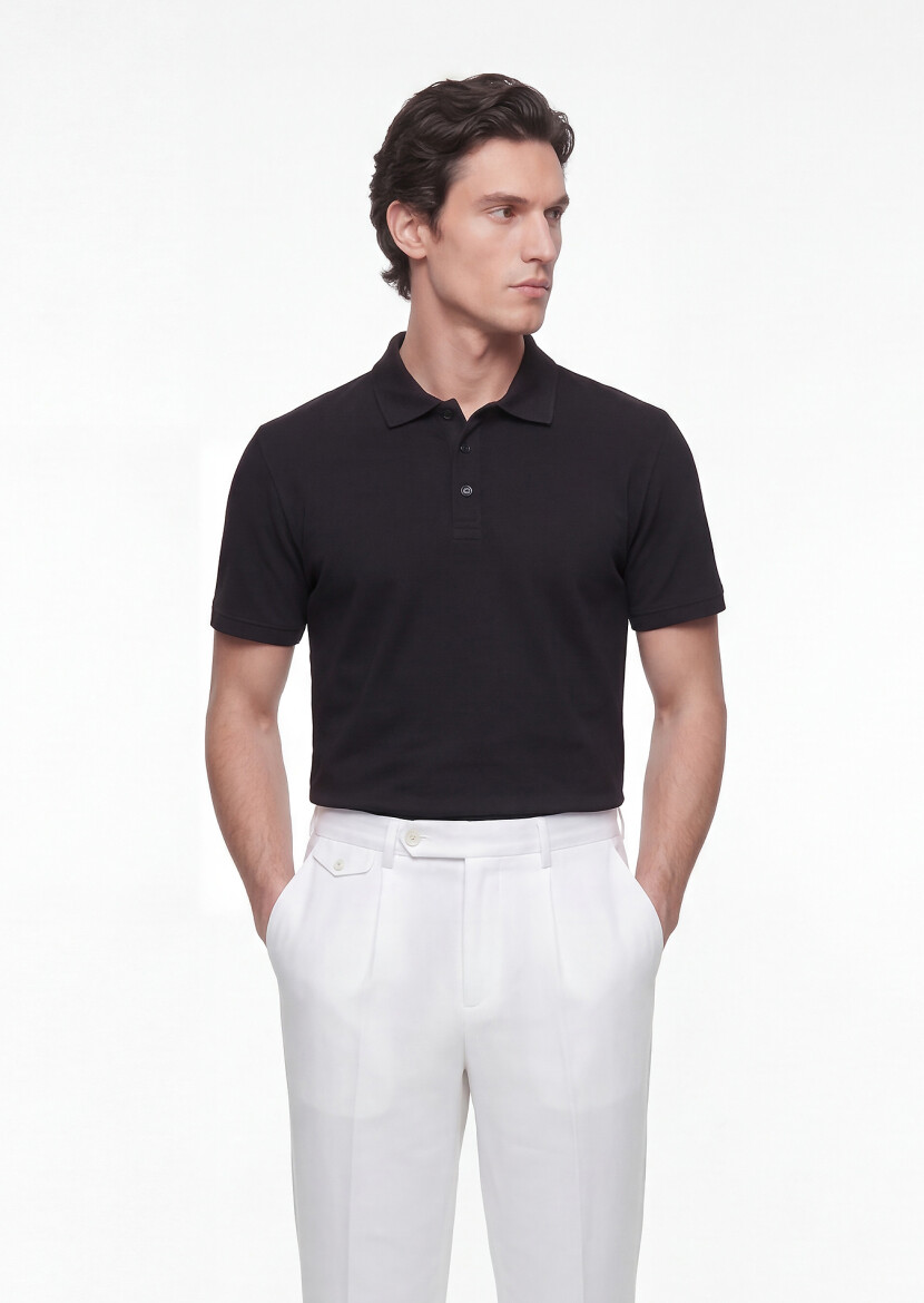 Black Plain T-Shirt - 3