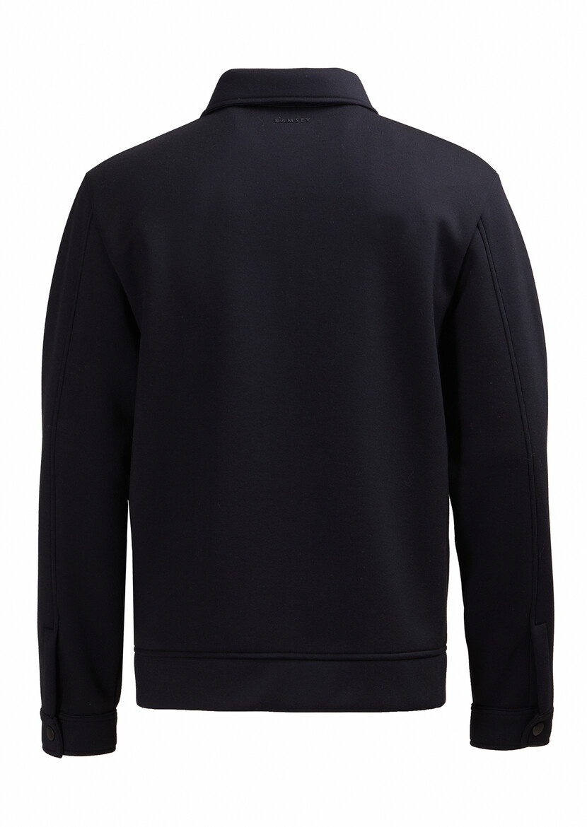 Black Polo Neck Plain Sweatshirt - 6