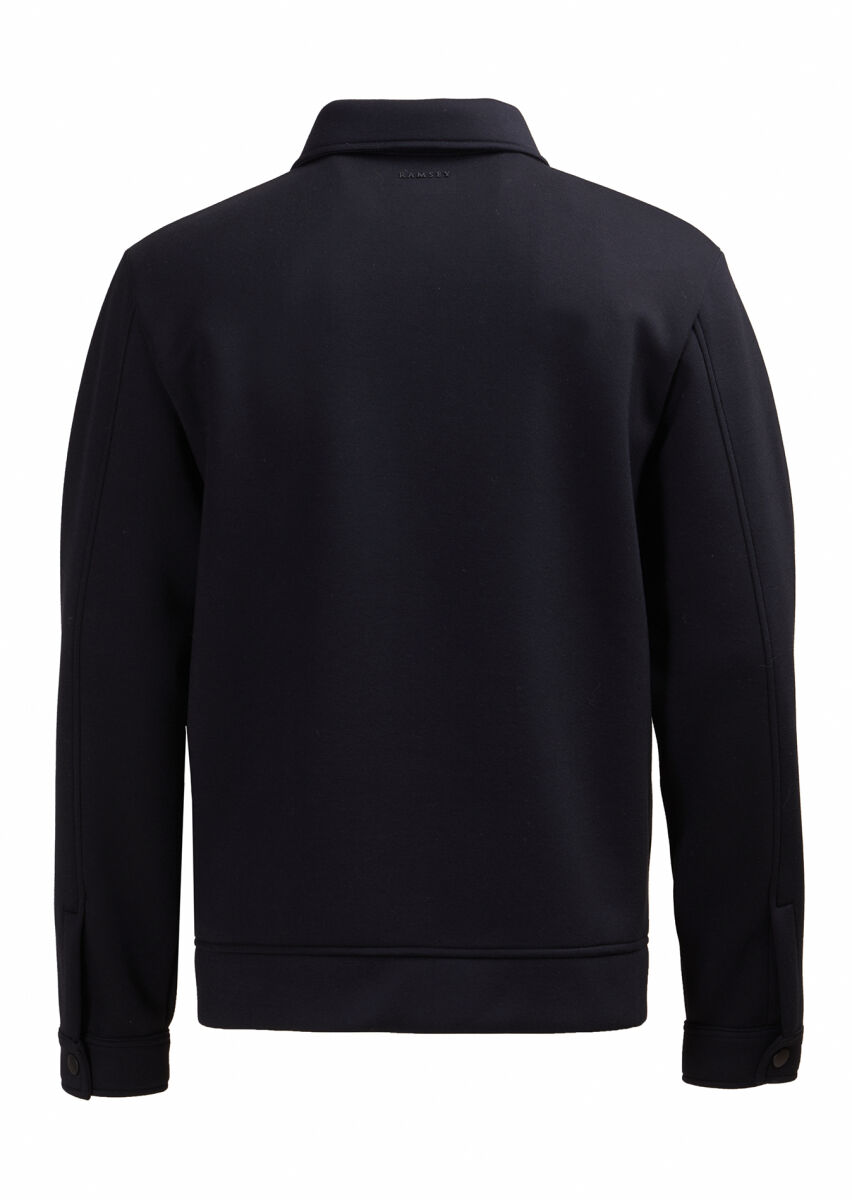 Black Polo Neck Plain Sweatshirt - 6