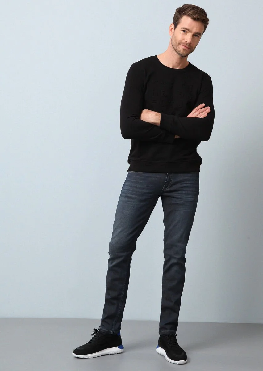 Black Printed Sweatshirt - 4