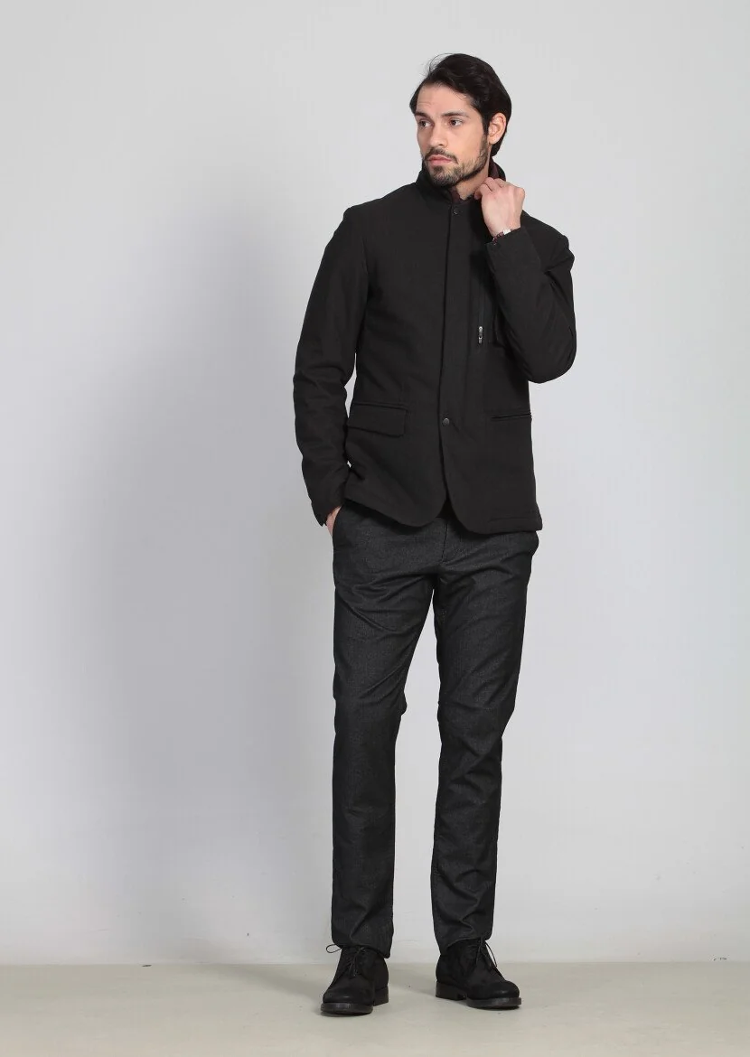 Black Regular Fit Blazer - 2