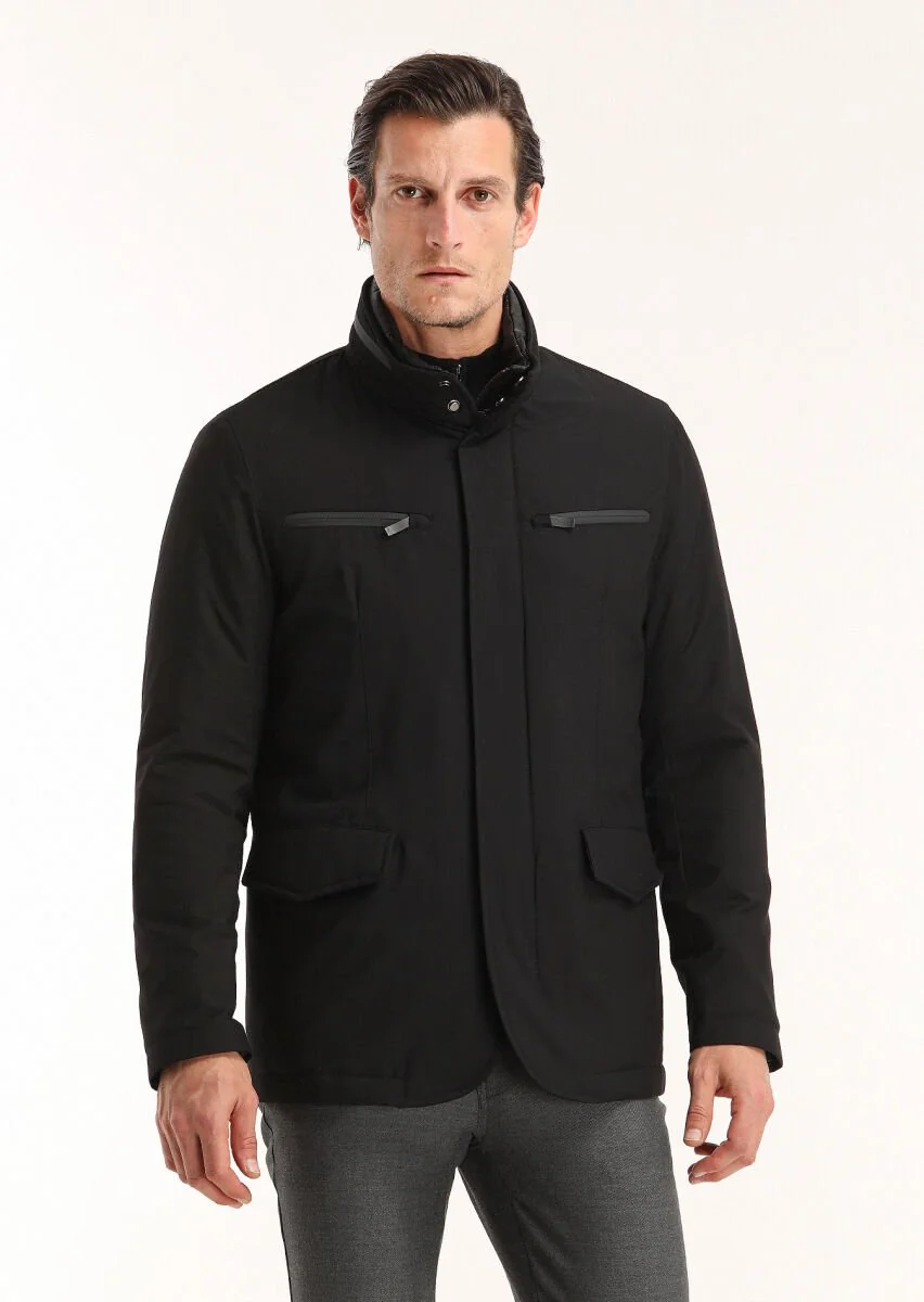 Black Regular Fit Blazer - 3