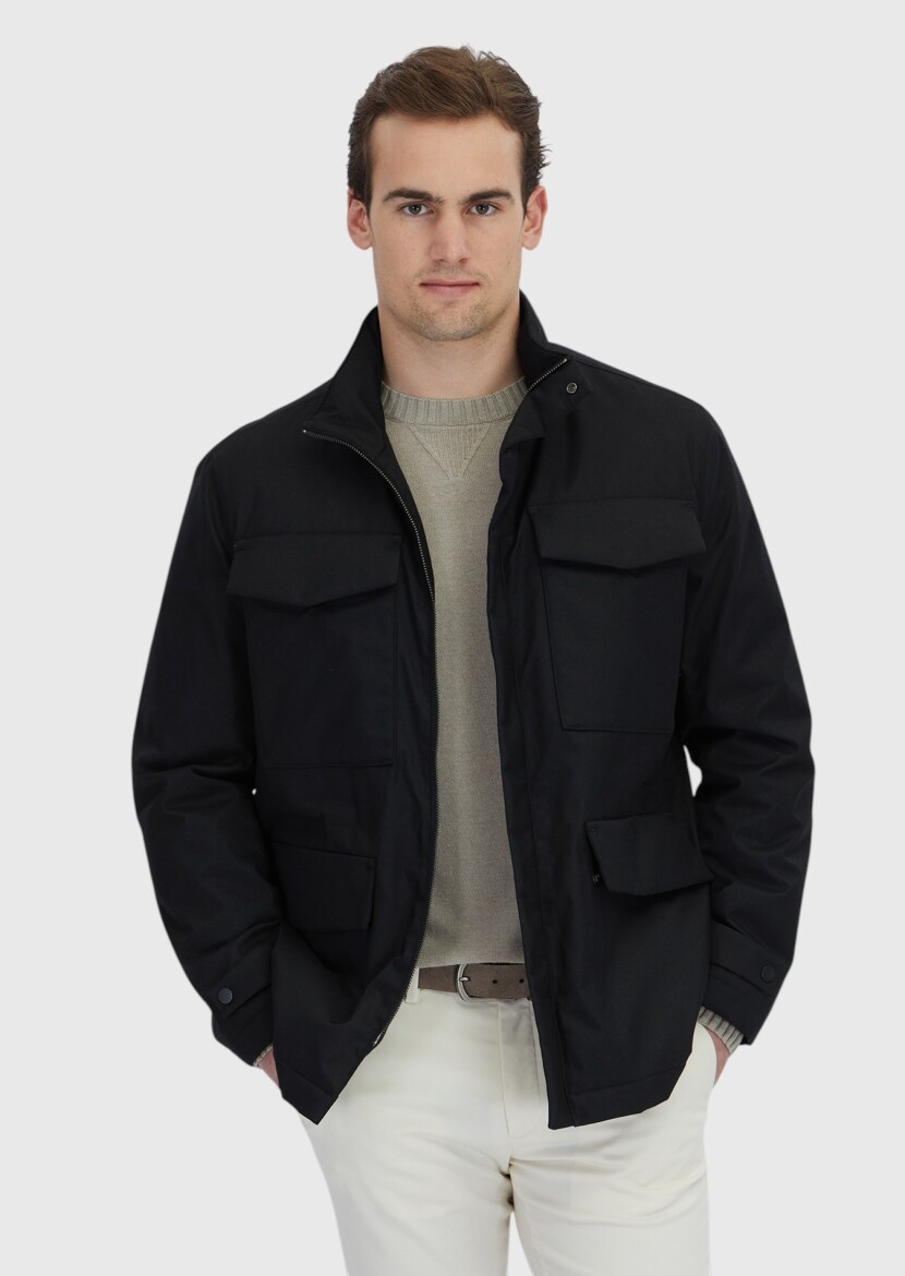 Black Regular Fit Blazer - RAMSEY