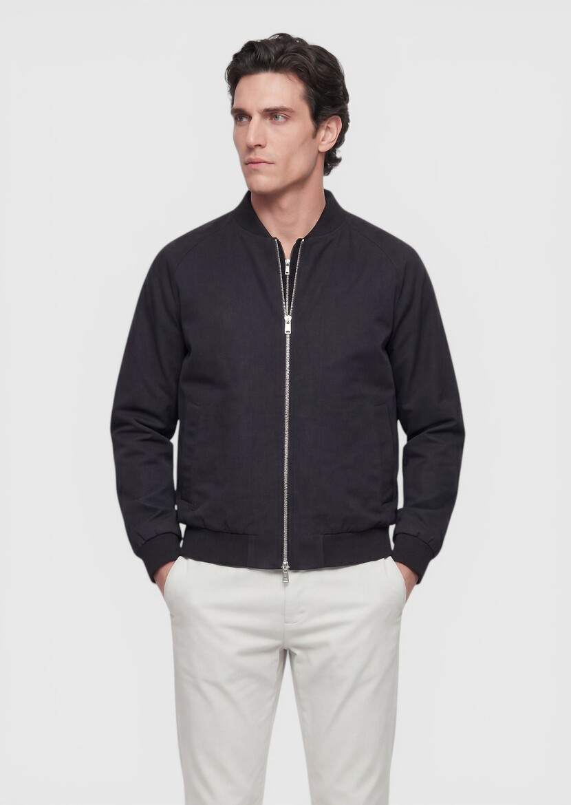 Black Regular Fit Casual Technical Coat - RAMSEY