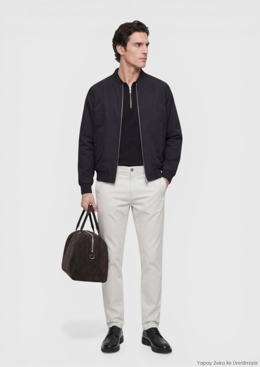 Black Regular Fit Casual Technical Coat - RAMSEY
