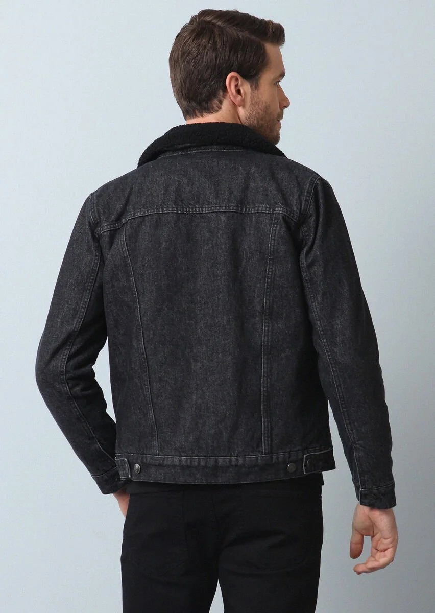 Black Regular Fit Cotton Blended Blazer - 5