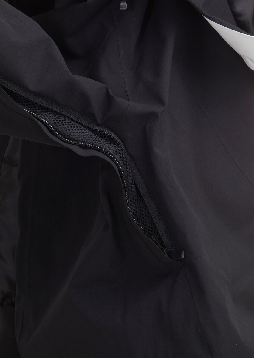 Black Regular Fit Hooded Casual Weaving Coat - 10
