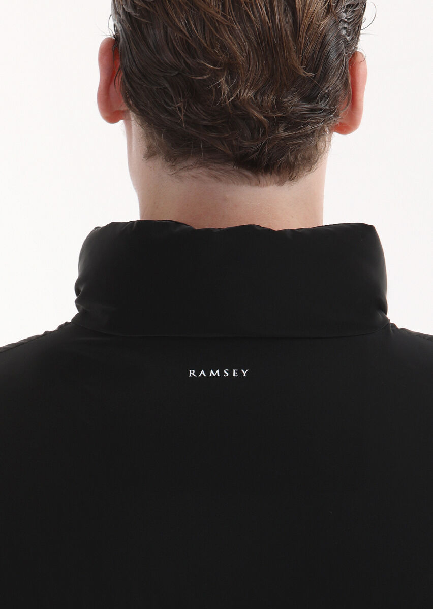 Black Regular Fit Turtleneck Casual Weaving Coat - 6