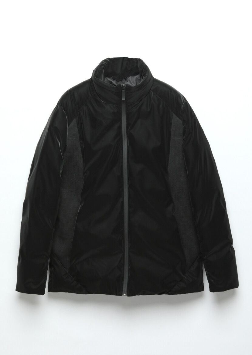 Black Regular Fit Turtleneck Casual Weaving Coat - 8