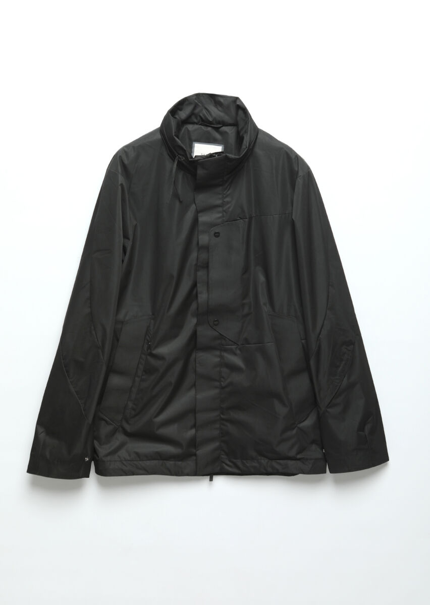 Black Regular Fit Turtleneck Casual Weaving Coat - 8