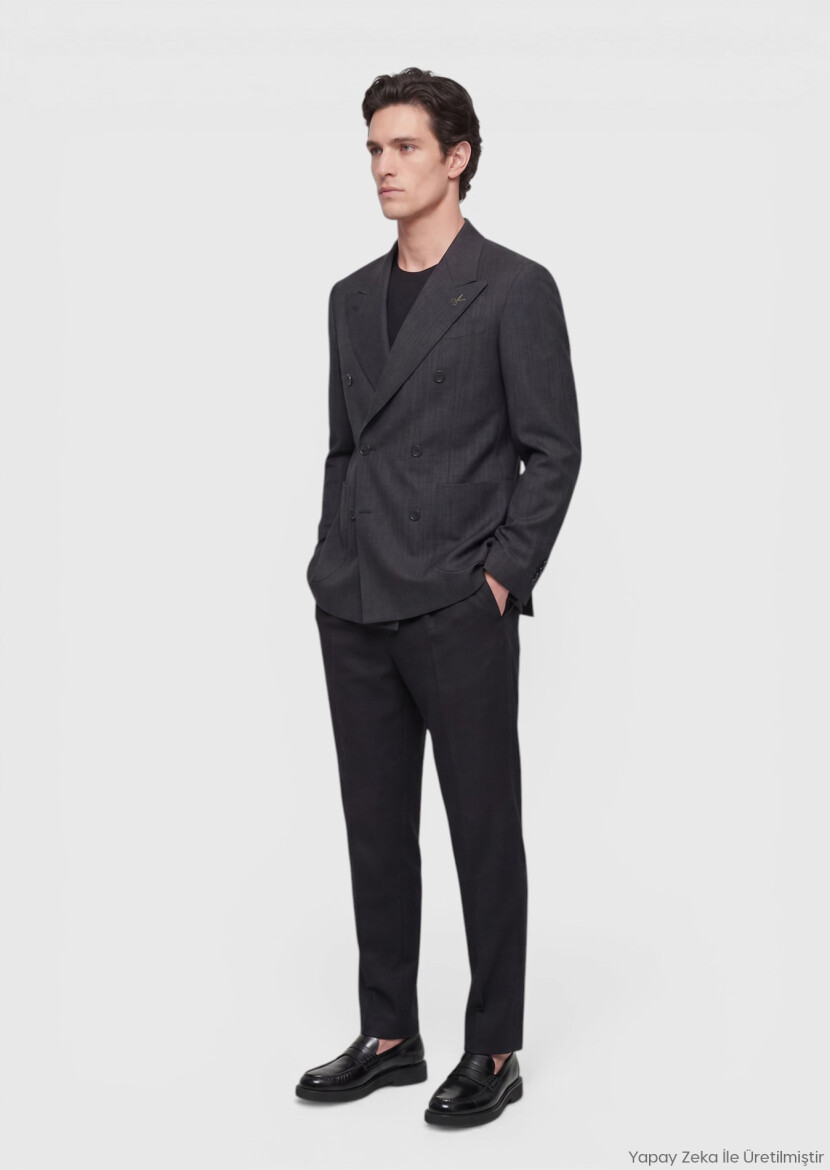 Black Relaxed Fit 100% Linen Jacket - RAMSEY