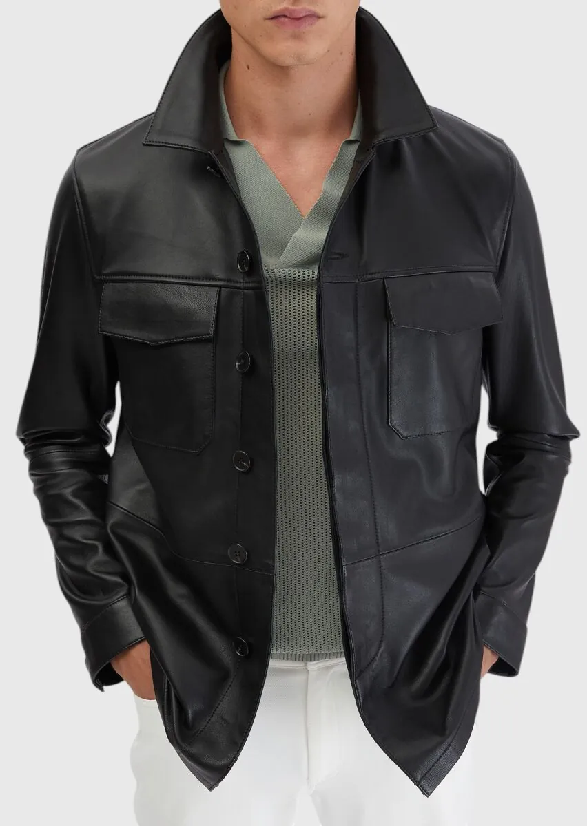 Black Sheep Leather Leather Coat - 5
