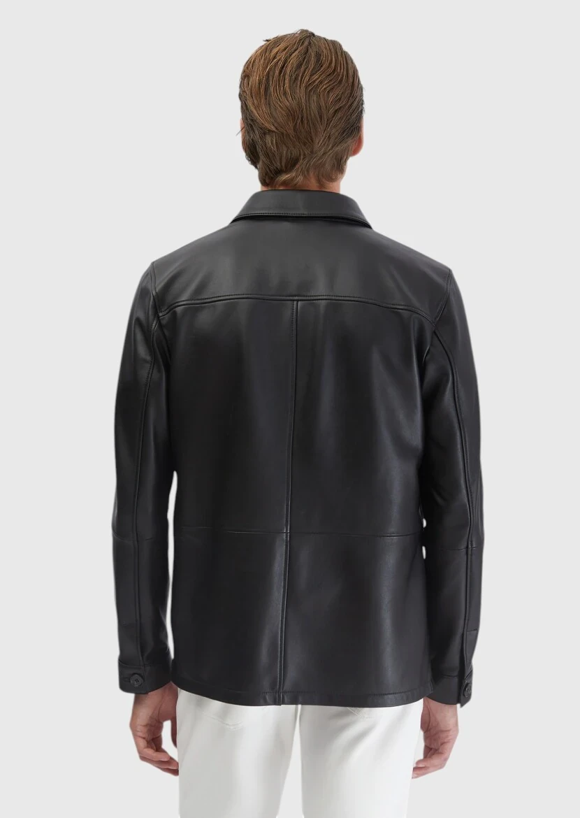 Black Sheep Leather Leather Coat - 7