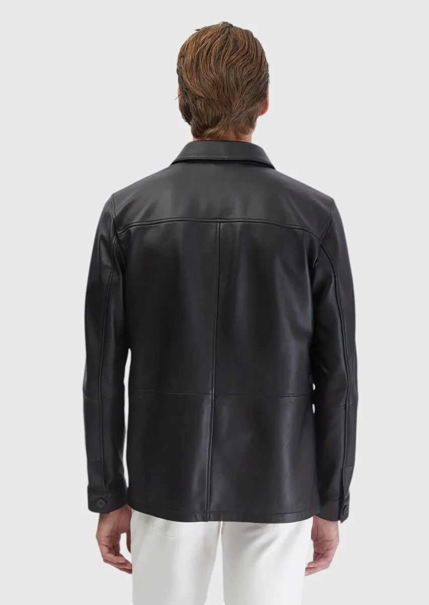 Black Sheep Leather Leather Coat - 7