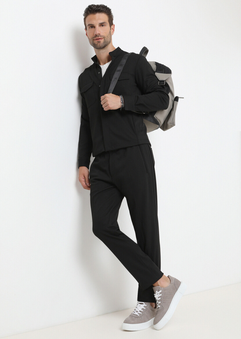 Black Shirt Jacket - 2
