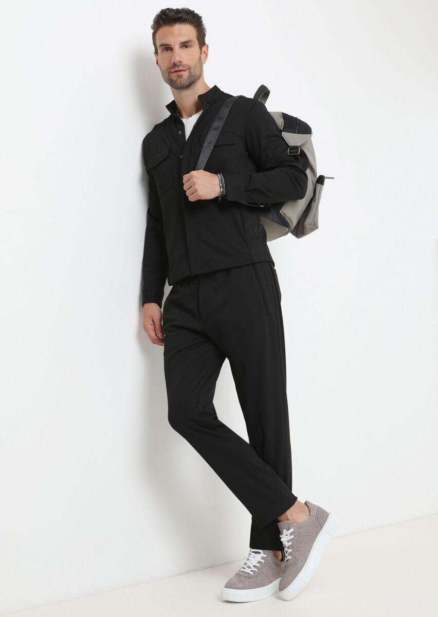Black Shirt Jacket - 2