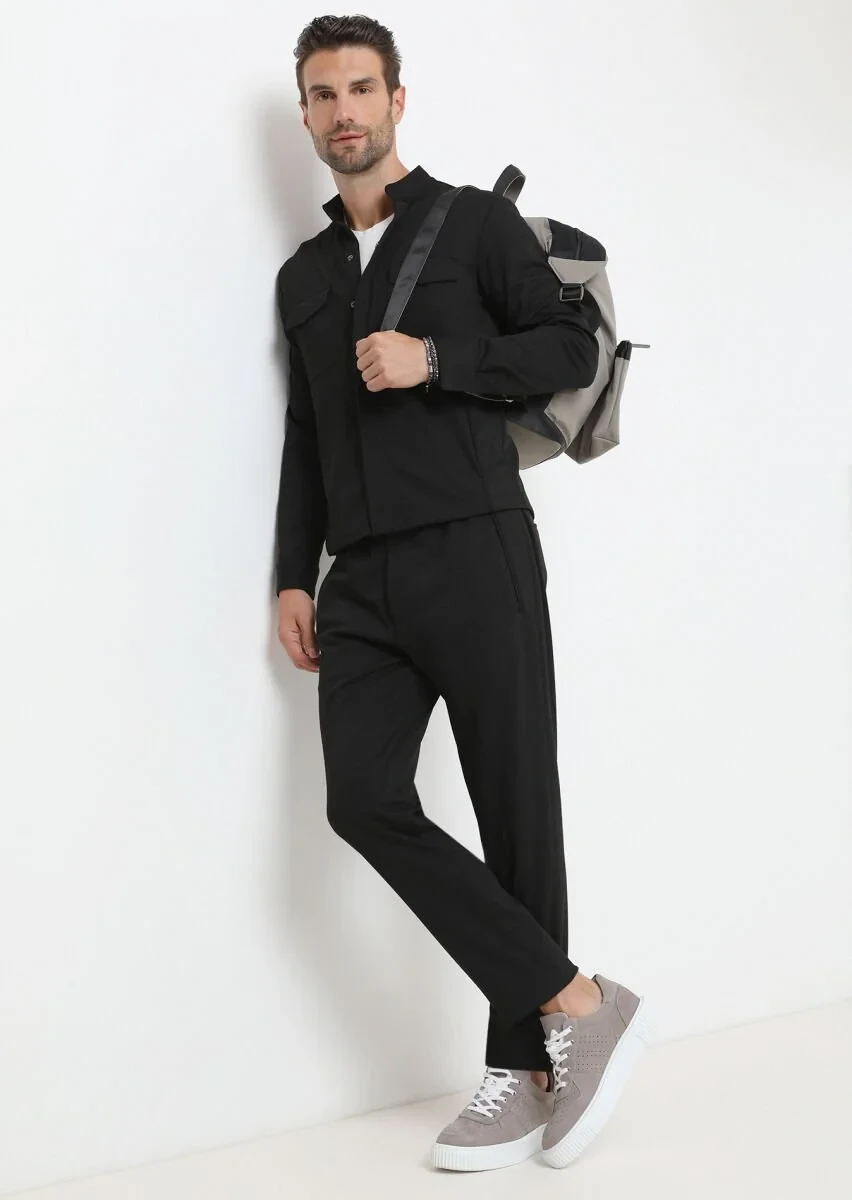 Black Shirt Jacket - 2