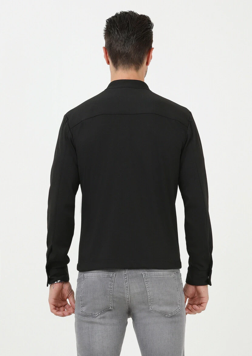 Black Shirt Jacket - 6