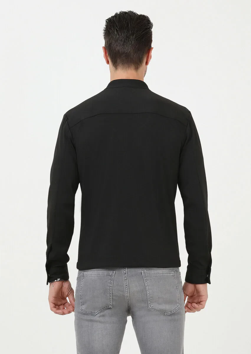 Black Shirt Jacket - 6