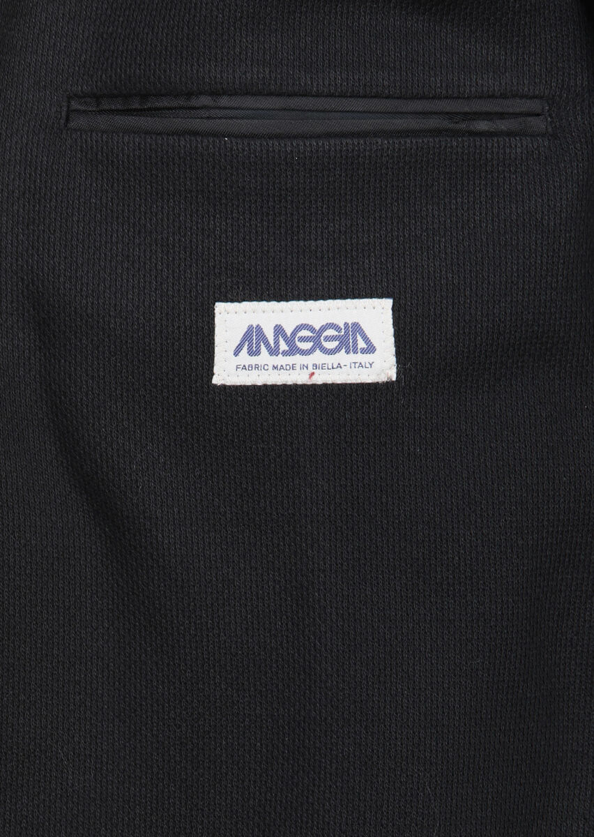 Black Shirt Shoulder Slim Fit 100% Cotton Jacket - 8