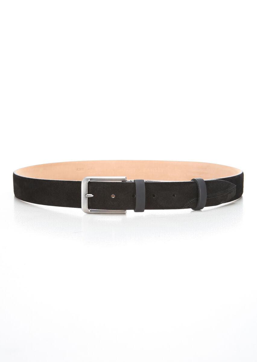Black Suede Belt - 1