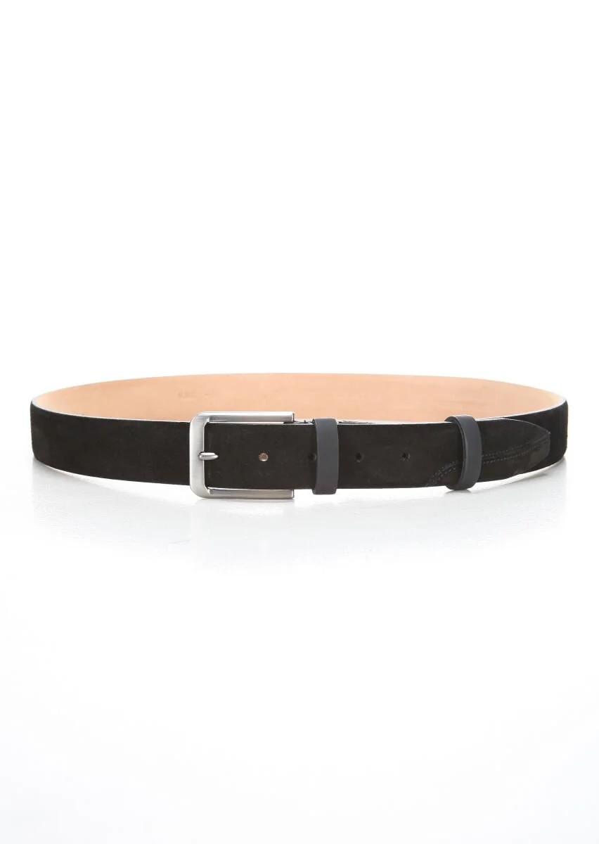 Black Suede Belt - 1