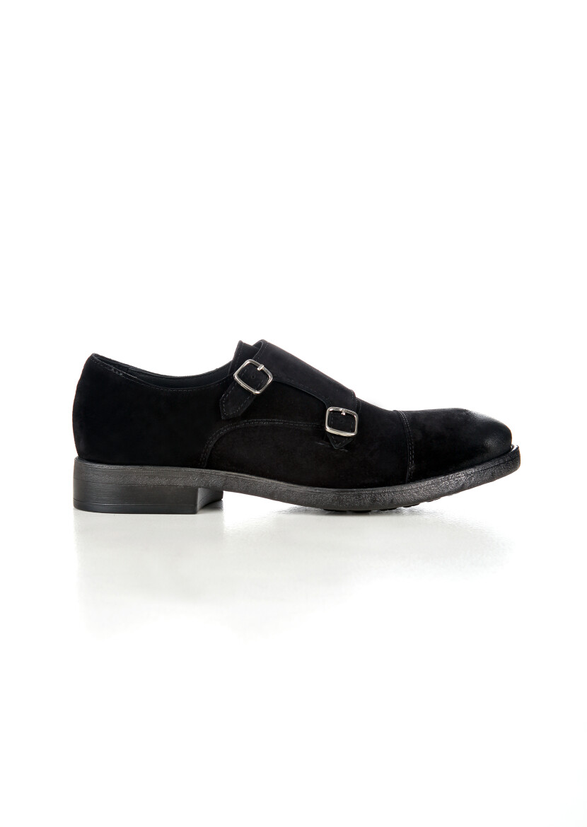 Black Suede Casual Shoes - 1