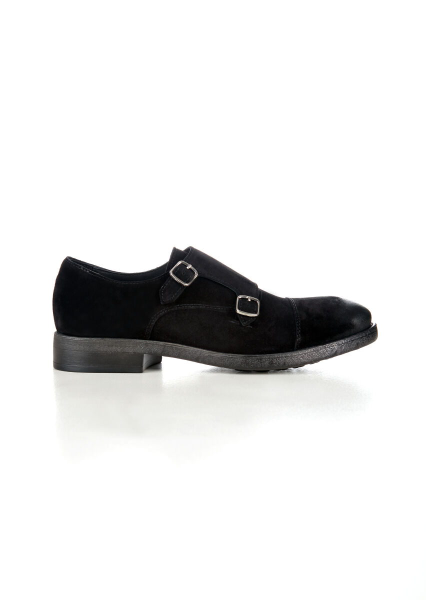 Black Suede Casual Shoes - 1