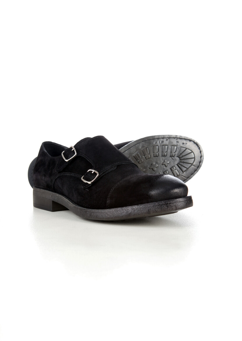 Black Suede Casual Shoes - 3