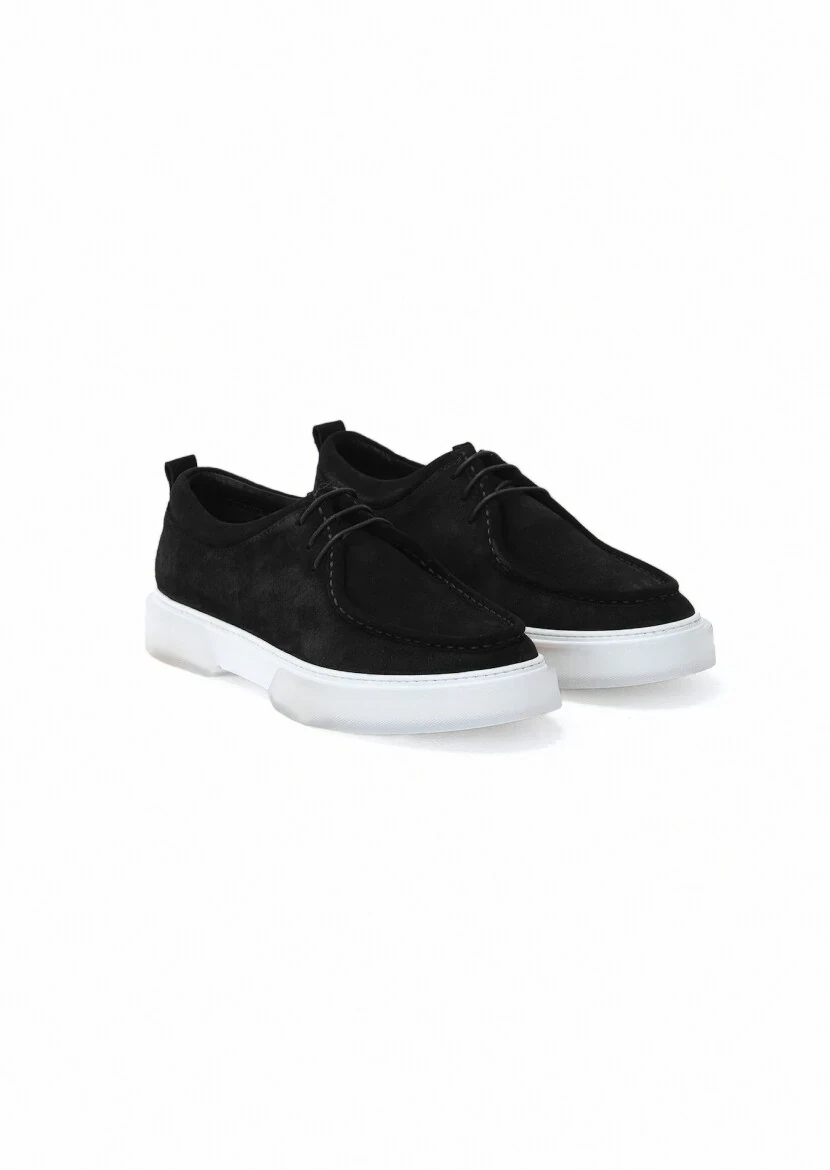 Black Suede Casual Shoes 