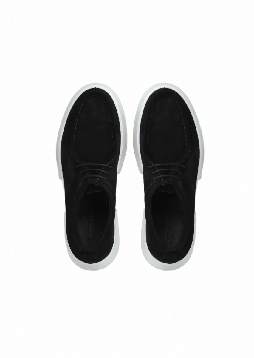 Black Suede Casual Shoes - 6