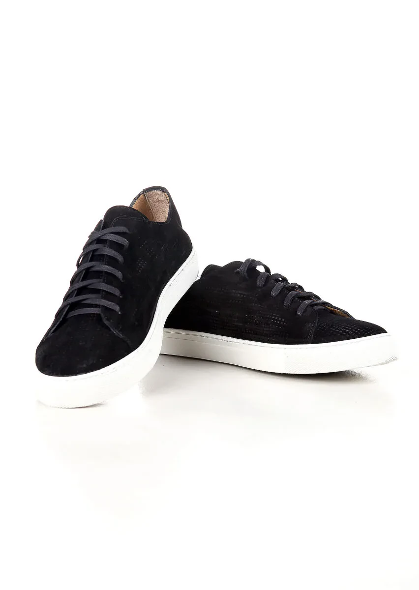 Black Suede Casual Sneaker - 2