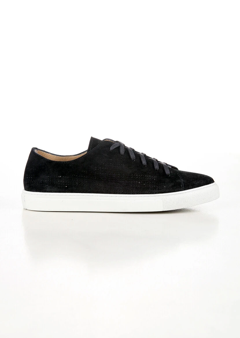 Black Suede Sneaker - 1